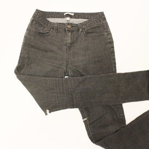 Bongo Black Ripped Skinny Jeans 9 - Picture 4 of 7